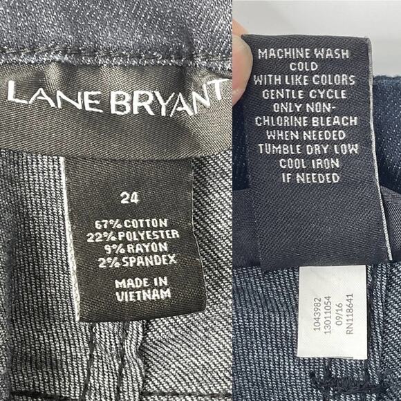 Lane Bryant Blue tapered leg skinny jeans stretch classic women's plus size 24 - Picture 4 of 9